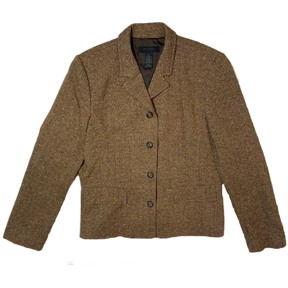 The Limited Stretch Tweed Blazer Size Large